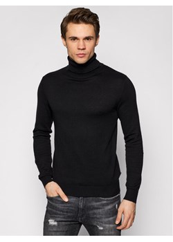 Jack&Jones Golf Emil Knit Roll Neck 12157417 Czarny Regular Fit ze sklepu MODIVO w kategorii Swetry męskie - zdjęcie 181172789