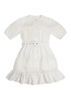 Guess Sukienka codzienna J3GK06 WE8R0 Biały Regular Fit ze sklepu MODIVO w kategorii Sukienki dziewczęce - zdjęcie 181172808