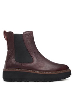 Clarks Sztyblety Orianna W Up 261748224 Bordowy ze sklepu MODIVO w kategorii Botki - zdjęcie 181172815