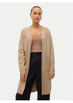 Vero Moda Kardigan Saba 10309316 Beżowy Regular Fit ze sklepu MODIVO w kategorii Swetry damskie - zdjęcie 181172818