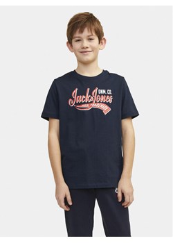 Jack&Jones Junior T-Shirt 12257379 Granatowy Standard Fit ze sklepu MODIVO w kategorii T-shirty chłopięce - zdjęcie 181172906