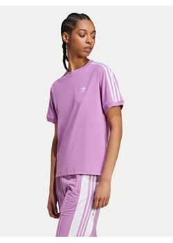 adidas T-Shirt 3-Stripes IY2103 Różowy Regular Fit ze sklepu MODIVO w kategorii Bluzki damskie - zdjęcie 181173027