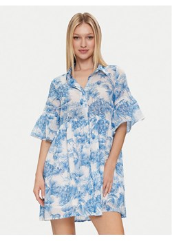 Iconique Sukienka letnia Sandra IC24-054 Niebieski Regular Fit ze sklepu MODIVO w kategorii Sukienki - zdjęcie 181173057