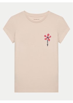 Calvin Klein Jeans T-Shirt IG0IG02953 Różowy Regular Fit ze sklepu MODIVO w kategorii Bluzki dziewczęce - zdjęcie 181173068