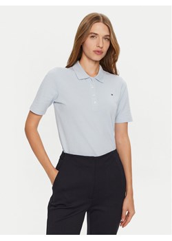 Tommy Hilfiger Polo 1985 WW0WW43224 Błękitny Regular Fit ze sklepu MODIVO w kategorii Bluzki damskie - zdjęcie 181173135