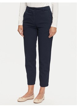 United Colors Of Benetton Spodnie materiałowe 4GD7DF06U Granatowy Regular Fit ze sklepu MODIVO w kategorii Spodnie damskie - zdjęcie 181173155