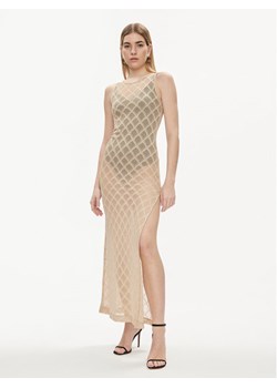 Liu Jo Sukienka letnia VA4002 J4666 Złoty Slim Fit ze sklepu MODIVO w kategorii Odzież plażowa - zdjęcie 181173177