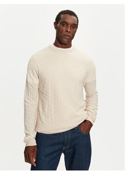 Brave Soul Sweter MK-248BURKE Beżowy Regular Fit ze sklepu MODIVO w kategorii Swetry męskie - zdjęcie 181173268