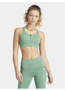 adidas Biustonosz sportowy TLRD Impact Luxe IT6655 Zielony ze sklepu MODIVO w kategorii Biustonosze - zdjęcie 181173297