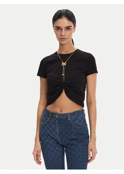 Elisabetta Franchi T-Shirt MA-006-51E2 Czarny Regular Fit ze sklepu MODIVO w kategorii Bluzki damskie - zdjęcie 181173307