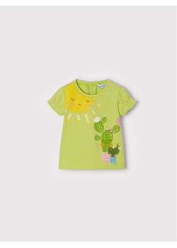 Mayoral T-Shirt 1034 Zielony Regular Fit ze sklepu MODIVO w kategorii Bluzki dziewczęce - zdjęcie 181173328