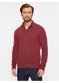 United Colors Of Benetton Sweter 1002U200U Bordowy Regular Fit ze sklepu MODIVO w kategorii Swetry męskie - zdjęcie 181173735