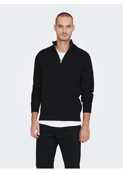 Only & Sons Sweter 22023210 Czarny Regular Fit - id: 0000302890446 - marki Only & Sons - 181173746 Only & Sons Sweter 22023210 Czarny Regular Fit ze sklepu MODIVO w kategorii Swetry męskie - zdjęcie 181173746