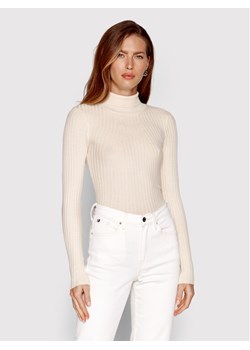 Pieces Golf Crista 17115049 Beżowy Slim Fit ze sklepu MODIVO w kategorii Swetry damskie - zdjęcie 181173828