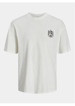 Jack&Jones T-Shirt Dirk 12249223 Biały Wide Fit ze sklepu MODIVO w kategorii T-shirty męskie - zdjęcie 181174019