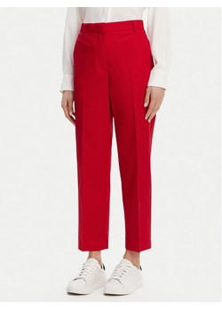 Tommy Hilfiger Chinosy WW0WW40504 Czerwony Straight Fit ze sklepu MODIVO w kategorii Spodnie damskie - zdjęcie 181174139
