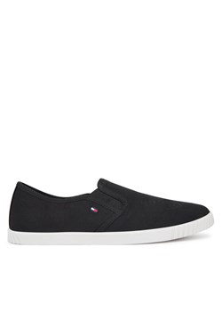 Tommy Hilfiger Tenisówki Canvas Slip-On Sneaker FW0FW08640 Czarny ze sklepu MODIVO w kategorii Trampki damskie - zdjęcie 181174289