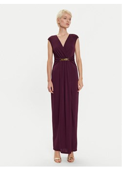 LAUREN RALPH LAUREN Sukienka wieczorowa 253951570002 Bordowy Regular Fit ze sklepu MODIVO w kategorii Sukienki - zdjęcie 181174329
