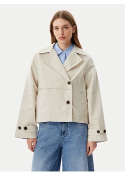 Tommy Jeans Trencz DW0DW21348 Beżowy Regular Fit ze sklepu MODIVO w kategorii Płaszcze damskie - zdjęcie 181174507