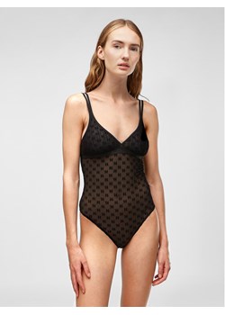 KARL LAGERFELD Body 225W2107 Czarny ze sklepu MODIVO w kategorii Body damskie - zdjęcie 181174569