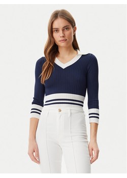 Guess Sweter W5GR46 Z3L10 Granatowy Regular Fit ze sklepu MODIVO w kategorii Swetry damskie - zdjęcie 181174595