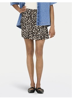 ONLY Spódnica mini 15322967 Brązowy Regular Fit ze sklepu MODIVO w kategorii Spódnice - zdjęcie 181174618