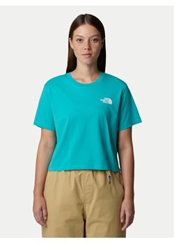The North Face T-Shirt Simple Dome NF0A87U4 Niebieski Loose Fit ze sklepu MODIVO w kategorii Bluzki damskie - zdjęcie 181174675