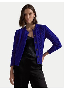 Polo Ralph Lauren Kardigan 211910443018 Niebieski Regular Fit ze sklepu MODIVO w kategorii Swetry damskie - zdjęcie 181174867