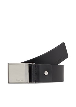 Calvin Klein Pasek Męski Adj Beveled Plaque K50K510950 Czarny ze sklepu MODIVO w kategorii Paski męskie - zdjęcie 181174869