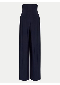 NORMA KAMALI Spodnie palazzo KK2247PL014951 Granatowy Wide Leg ze sklepu MODIVO w kategorii Spodnie damskie - zdjęcie 181174875