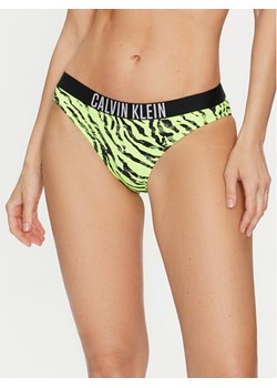 Calvin Klein Swimwear Dół od bikini KW0KW02337 Zielony ze sklepu MODIVO w kategorii Stroje kąpielowe - zdjęcie 181174889