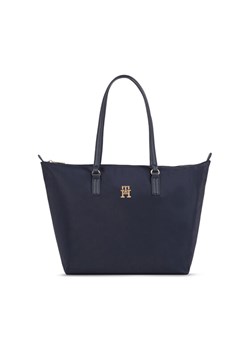 Tommy Hilfiger Torebka Poppy Th Tote AW0AW15639 Granatowy ze sklepu MODIVO w kategorii Torby Shopper bag - zdjęcie 181175089