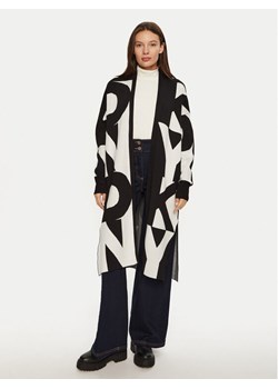 DKNY Kardigan P4MXAQ64 Czarny Relaxed Fit ze sklepu MODIVO w kategorii Swetry damskie - zdjęcie 181175095