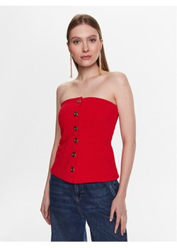 Pinko Top 100112 7624 Czerwony Slim Fit ze sklepu MODIVO w kategorii Bluzki damskie - zdjęcie 181175156