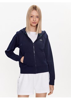 Lacoste Bluza SF9213 Granatowy Regular Fit ze sklepu MODIVO w kategorii Bluzy damskie - zdjęcie 181175237