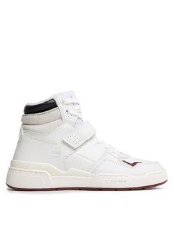 G-Star Raw Sneakersy Attacc Mid Lea W 2211 40708 Biały ze sklepu MODIVO w kategorii Buty sportowe damskie - zdjęcie 181175269