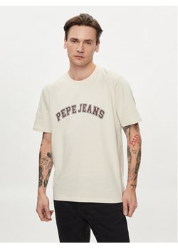 Pepe Jeans T-Shirt Clement PM509220 Beżowy Regular Fit ze sklepu MODIVO w kategorii T-shirty męskie - zdjęcie 181175416