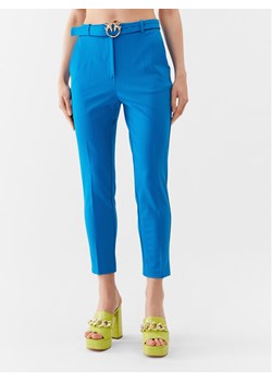 Pinko Spodnie materiałowe 100309 A0KD Niebieski Regular Fit ze sklepu MODIVO w kategorii Spodnie damskie - zdjęcie 181175558