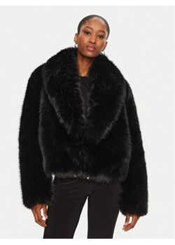 YES LONDON Futro ECO/026 Czarny Regular Fit ze sklepu MODIVO w kategorii Futra damskie - zdjęcie 181175605