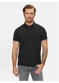 Tommy Hilfiger Polo Flag MW0MW35605 Czarny Regular Fit ze sklepu MODIVO w kategorii T-shirty męskie - zdjęcie 181175666