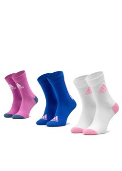 adidas Zestaw 3 par wysokich skarpet dziecięcych HM2314 Kolorowy ze sklepu MODIVO w kategorii Skarpetki dziecięce - zdjęcie 181175687