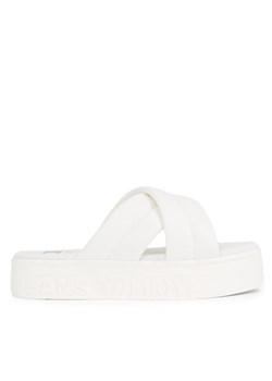 Tommy Jeans Klapki Tjw Lettering Flatform Sandal EN0EN02465 Écru ze sklepu MODIVO w kategorii Klapki damskie - zdjęcie 181175737