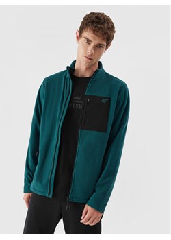 4F Polar 4FAW23TFLEM123 Turkusowy Regular Fit ze sklepu MODIVO w kategorii Bluzy męskie - zdjęcie 181175769