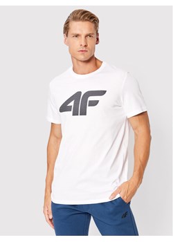 4F T-Shirt H4Z22-TSM353 Biały Regular Fit ze sklepu MODIVO w kategorii T-shirty męskie - zdjęcie 181176037