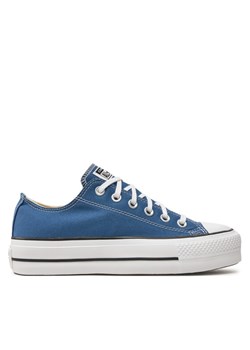 Converse Trampki Chuck Taylor All Star Lift Platform Ox A08289C Granatowy ze sklepu MODIVO w kategorii Trampki damskie - zdjęcie 181176046