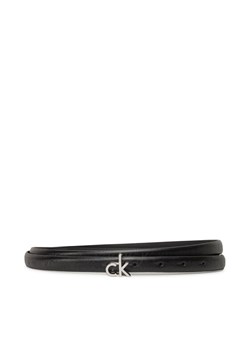 Calvin Klein Pasek Damski Ck Buckle Skinny Belt 1.5_Mono K60K612933 Czarny ze sklepu MODIVO w kategorii Paski damskie - zdjęcie 181176209