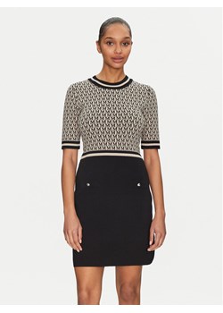 Morgan Sukienka dzianinowa 251-RMESTEM Beżowy Slim Fit ze sklepu MODIVO w kategorii Sukienki - zdjęcie 181176246