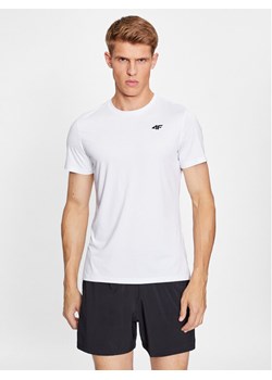 4F Koszulka techniczna 4FAW23TFTSM448 Biały Regular Fit ze sklepu MODIVO w kategorii T-shirty męskie - zdjęcie 181176317