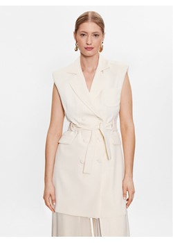 MVP Wardrobe Sukienka codzienna MVPE3AB089.0CP0038 Écru Regular Fit ze sklepu MODIVO w kategorii Sukienki - zdjęcie 181176607