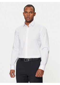 Calvin Klein Koszula K10K113846 Biały Slim Fit ze sklepu MODIVO w kategorii Koszule męskie - zdjęcie 181176678